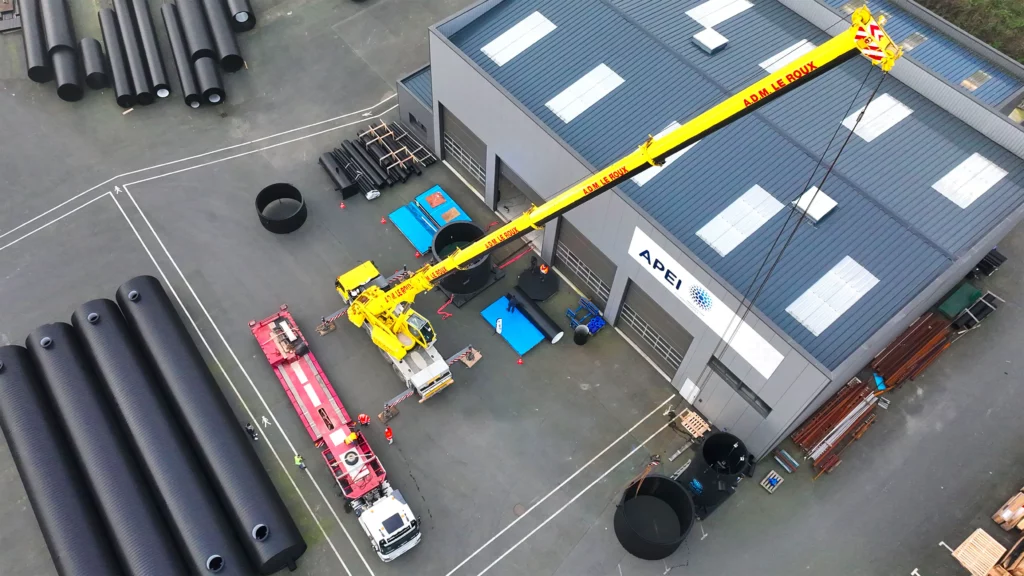 Pose de canalisation Saint-Brieuc Vue2drone Pose de canalisation Saint-Brieuc Vue2drone