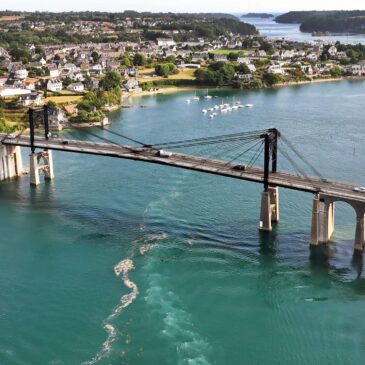 Pont de Lézardrieux ouvert